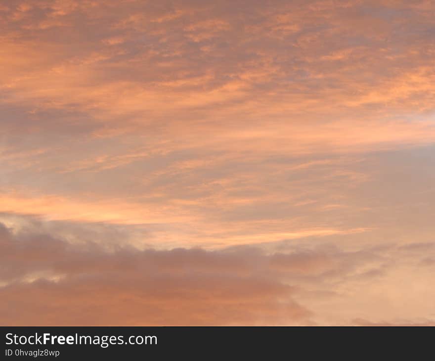 Cloud, Sky, Atmosphere, Afterglow, Amber, Orange