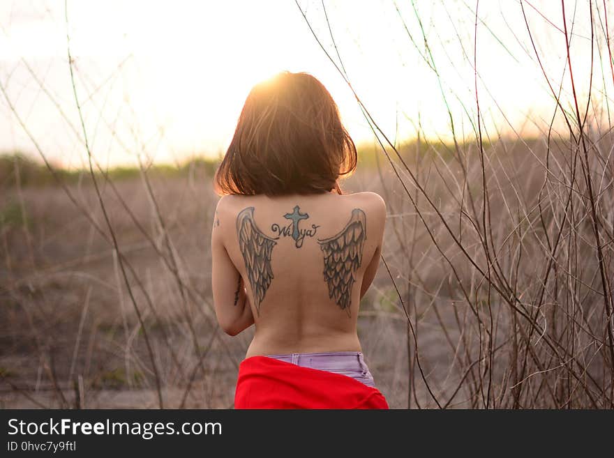 Girl, Human Hair Color, Shoulder, Sunlight