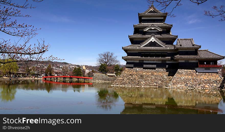 Chinese Architecture, Landmark, Reflection, Tourist Attraction