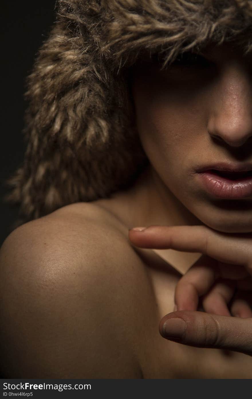 Close Up, Fur, Neck, Human