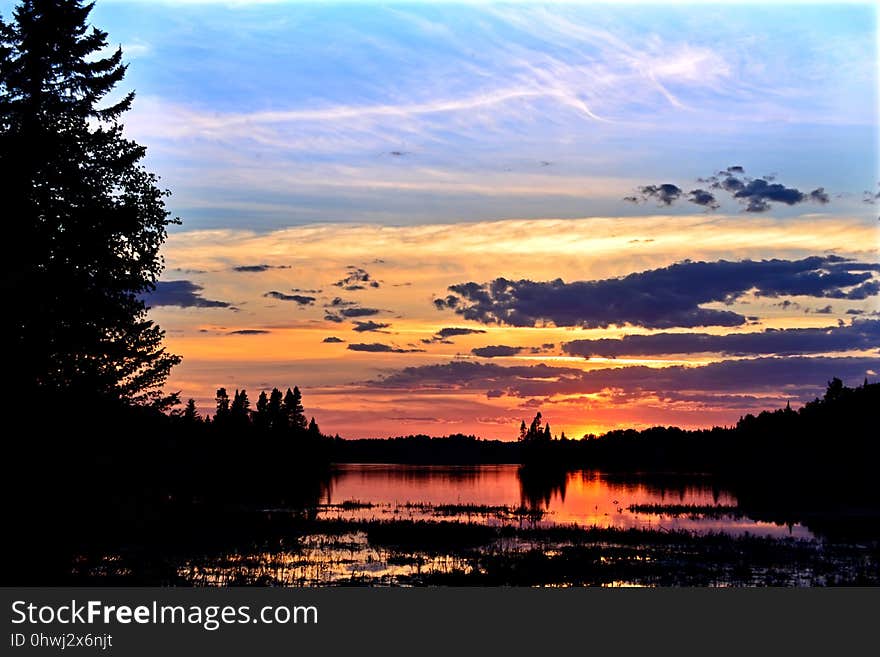 Sky, Nature, Reflection, Dawn