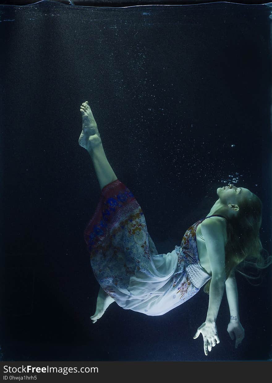 Underwater, Water, Organism, Dancer