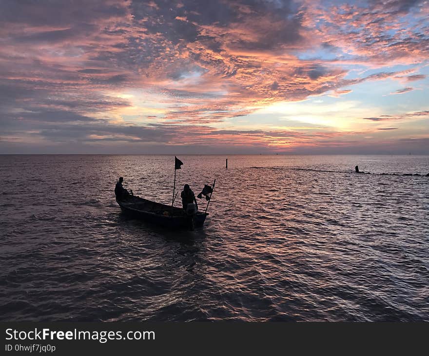 Sky, Sea, Horizon, Sunset