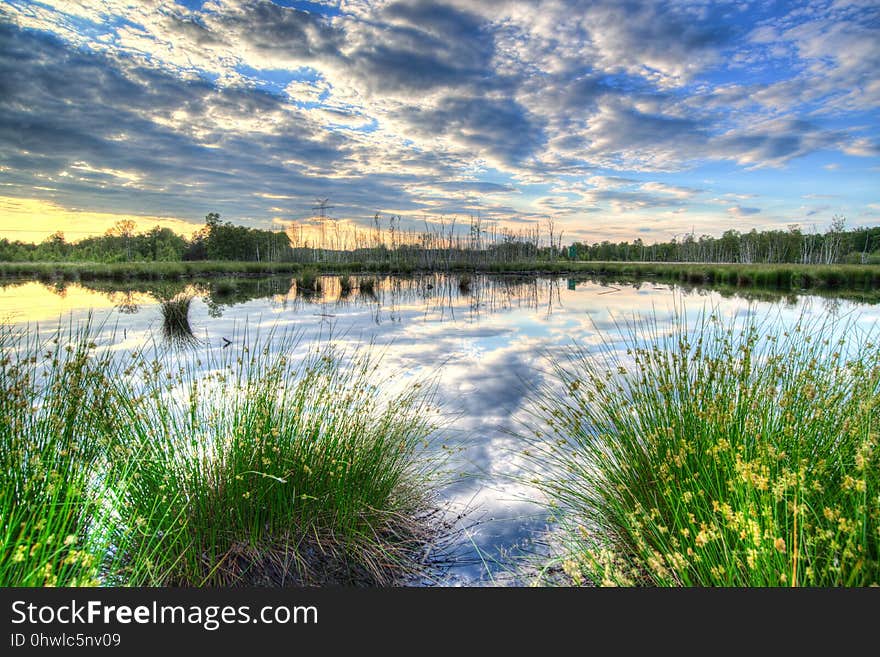 Reflection, Sky, Water, Nature