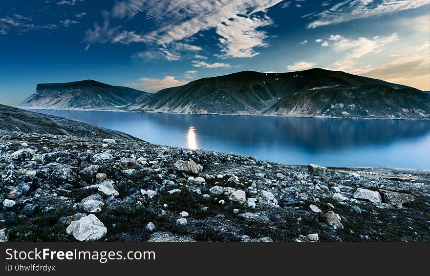 Sky, Glacial Lake, Mountain, Highland