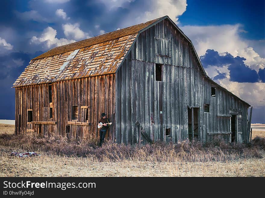 Barn, Sky, Property, Shed