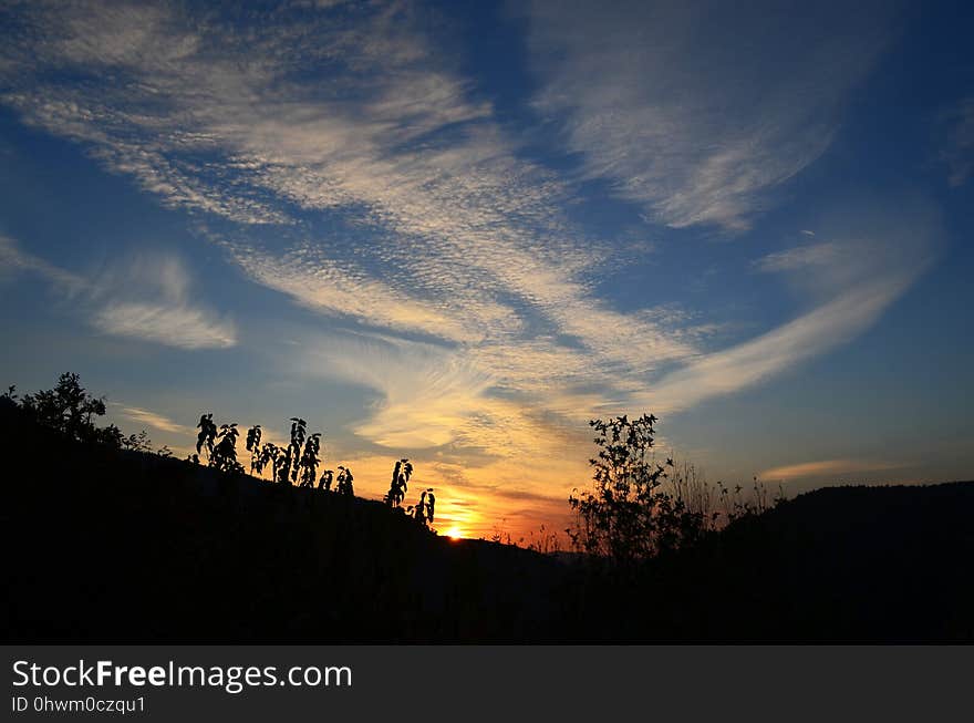 Sky, Cloud, Afterglow, Sunset