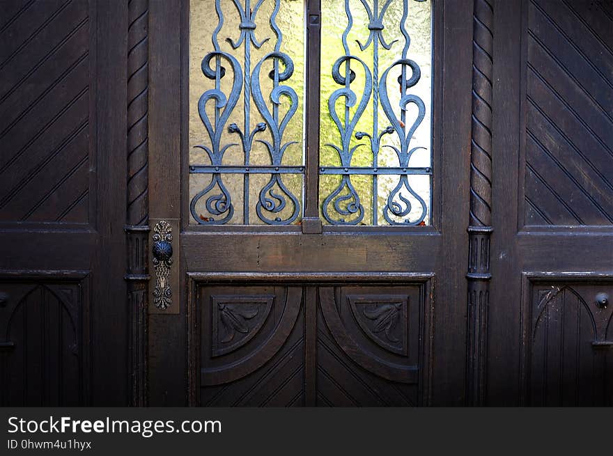 Iron, Door, Wall, Architecture