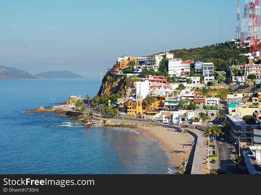 Sea, Coast, Body Of Water, City