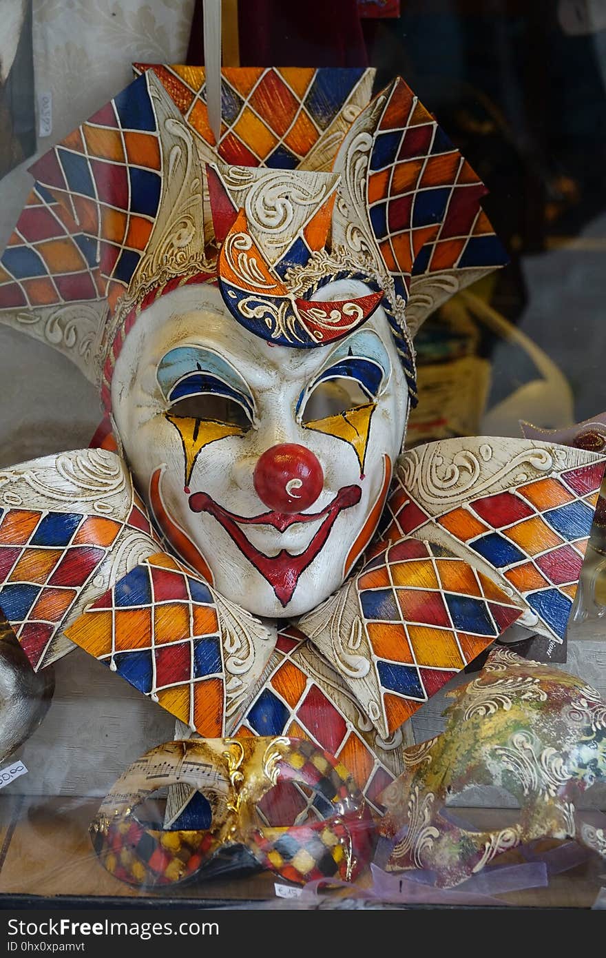 Clown, Carnival, Masque, Art