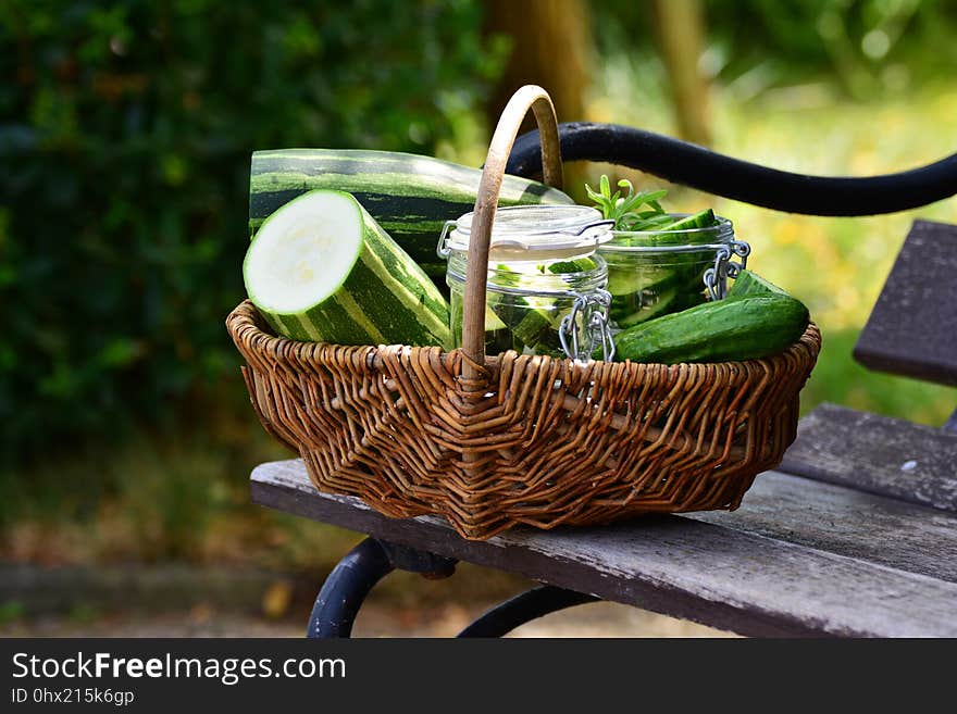 Basket, Flowerpot, Plant, Vegetable