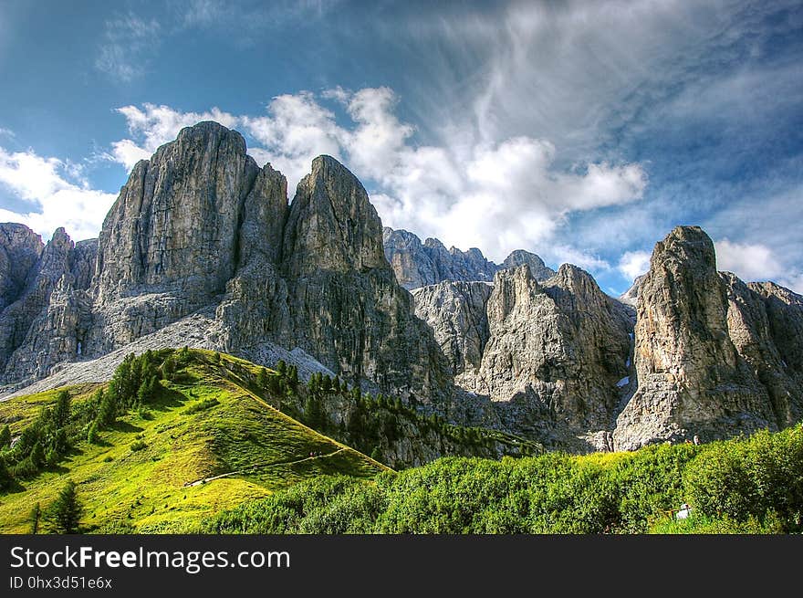 Mountainous Landforms, Sky, Mountain, Nature