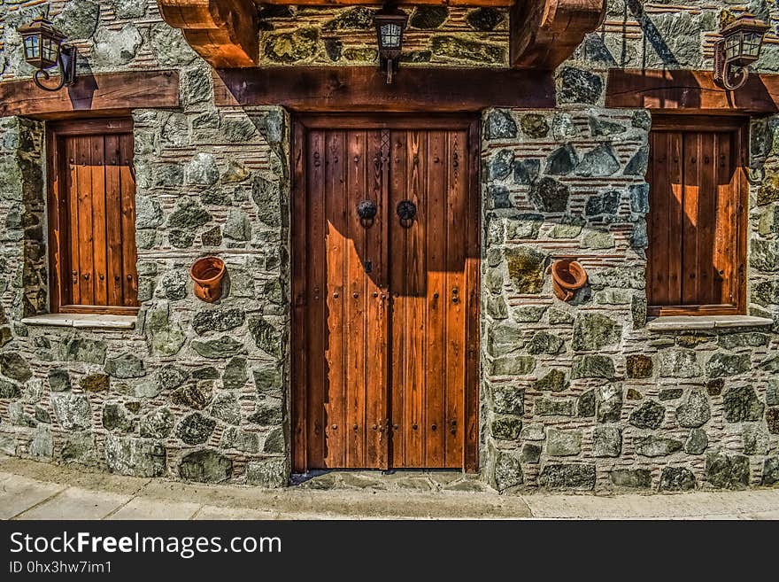 Door, Wall, Wood, Facade