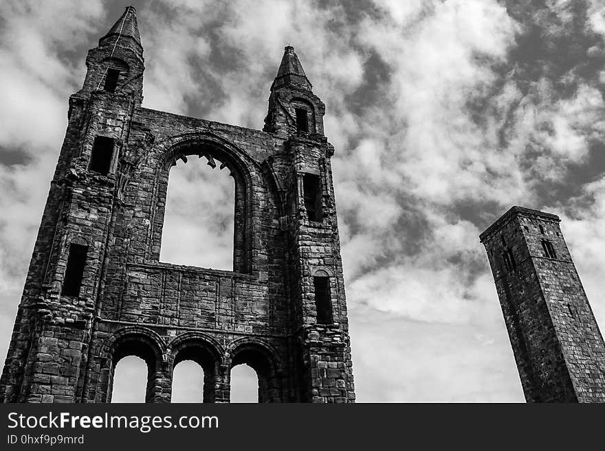 Sky, Landmark, Black And White, Monochrome Photography