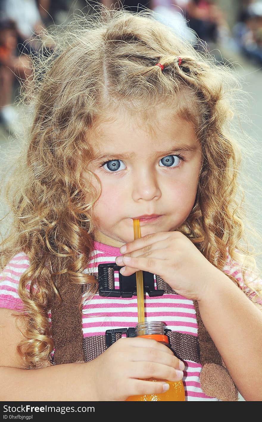 Hair, Skin, Child, Pink