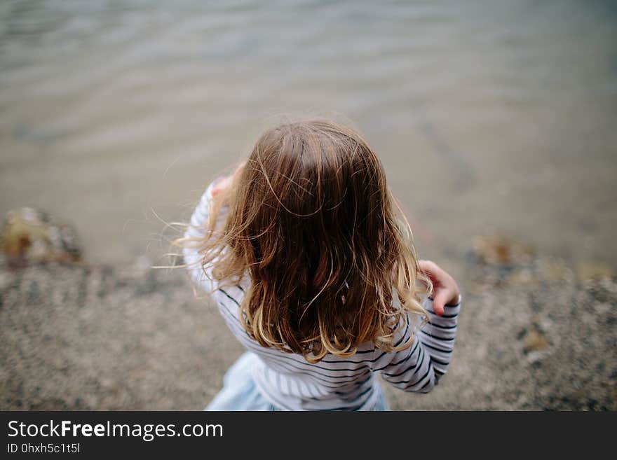 Hair, Photograph, Water, Girl