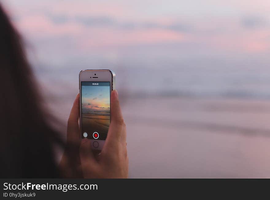 Sky, Close Up, Electronic Device, Mobile Phone