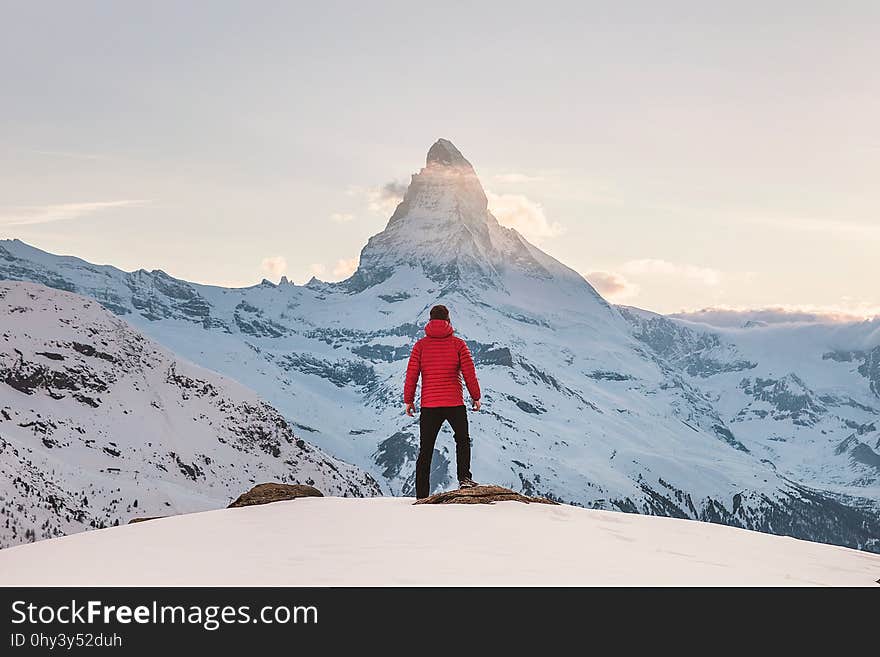 Mountainous Landforms, Sky, Mountain, Winter