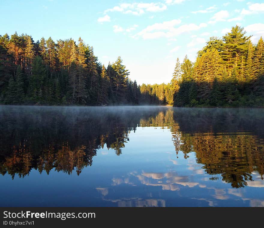 Last of the mist on a cool morning paddle around Pog Lake. Last of the mist on a cool morning paddle around Pog Lake.