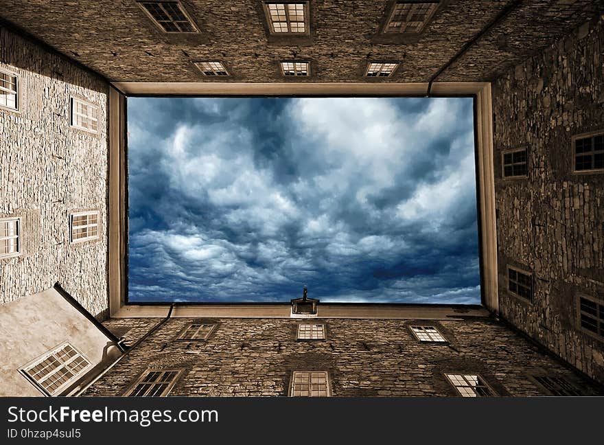 Sky, Cloud, Wall, Window