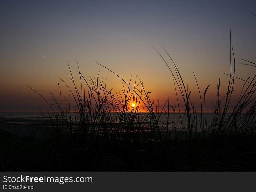 Sky, Sunset, Horizon, Sunrise