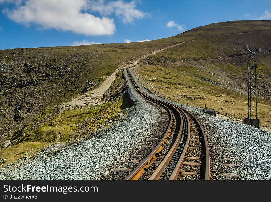 Track, Transport, Road, Sky