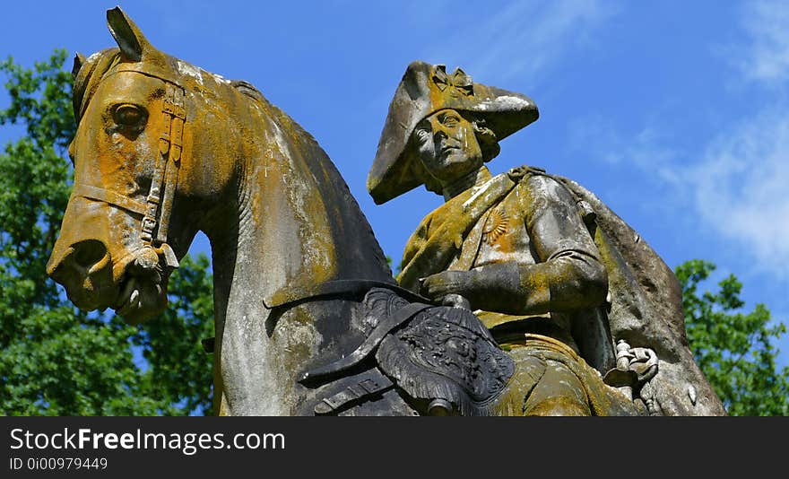 Statue, Horse, Monument, Landmark