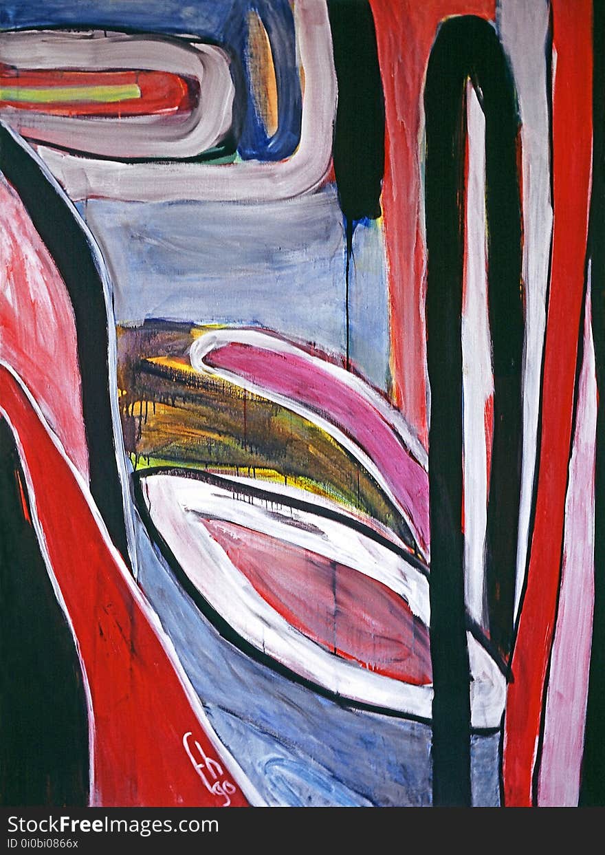 &#x27;Landscape with arches and ovals&#x27;, an abstract acrylic painting on canvas I painted in 1990. It became an abstract composition, built from some landscape sketches in the woods behind the Dutch dunes around Zandvoort on Sea, The Netherlands. The work has become a construction of trees, sky, lakes and roads - size of the original painting on canvas is 145 x 125 cm; for sale. This digital image of my art I placed here in high resolution on Flickr, in the public domain. I edited it digitally with great care for the hues, colors and texture of the original work. So it is available to use it for making your own fine quality art-print for at home on the wall if you like. A high resolution art image in free download to print, in the public domain / Commons, CC-BY. Please let me know in return when you do. Tell me if you like this specific work of mine. It gives me just a nice feeling to hear when one piece of my art is being enjoyed by other people. My mail is . kind regards, Contemporary Dutch painter-artist Fons Heijnsbroek, Amsterdam, The Netherlands. &#x27;Landscape with arches and ovals&#x27;, an abstract acrylic painting on canvas I painted in 1990. It became an abstract composition, built from some landscape sketches in the woods behind the Dutch dunes around Zandvoort on Sea, The Netherlands. The work has become a construction of trees, sky, lakes and roads - size of the original painting on canvas is 145 x 125 cm; for sale. This digital image of my art I placed here in high resolution on Flickr, in the public domain. I edited it digitally with great care for the hues, colors and texture of the original work. So it is available to use it for making your own fine quality art-print for at home on the wall if you like. A high resolution art image in free download to print, in the public domain / Commons, CC-BY. Please let me know in return when you do. Tell me if you like this specific work of mine. It gives me just a nice feeling to hear when one piece of my art is being enjoyed by other people. My mail is . kind regards, Contemporary Dutch painter-artist Fons Heijnsbroek, Amsterdam, The Netherlands.