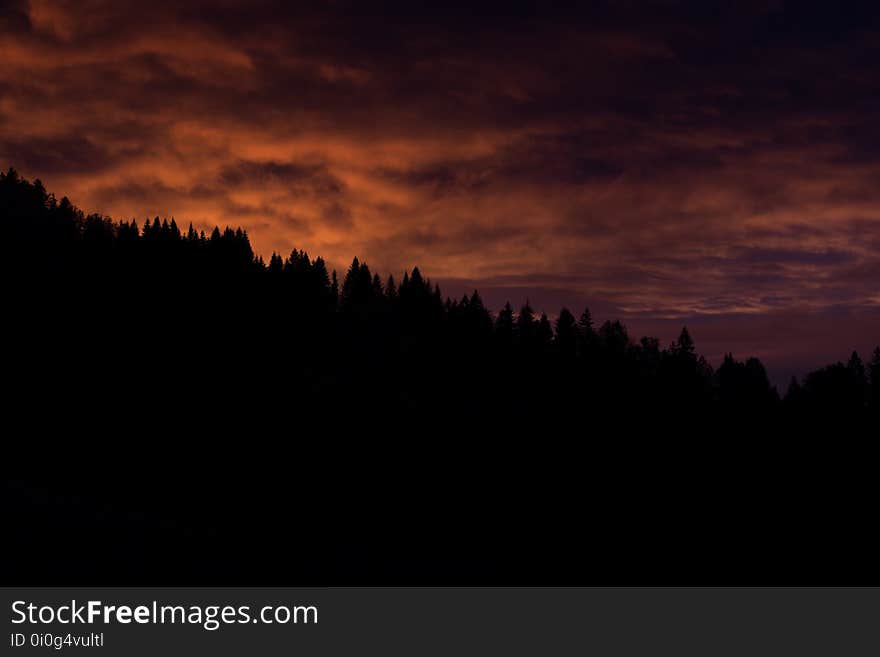 Sky, Red Sky At Morning, Afterglow, Atmosphere