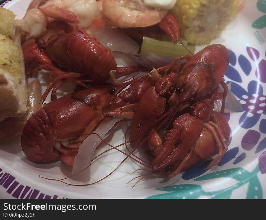 Crawdads from Woods Canyon Lake, a great evening with local friends. Crawdads from Woods Canyon Lake, a great evening with local friends