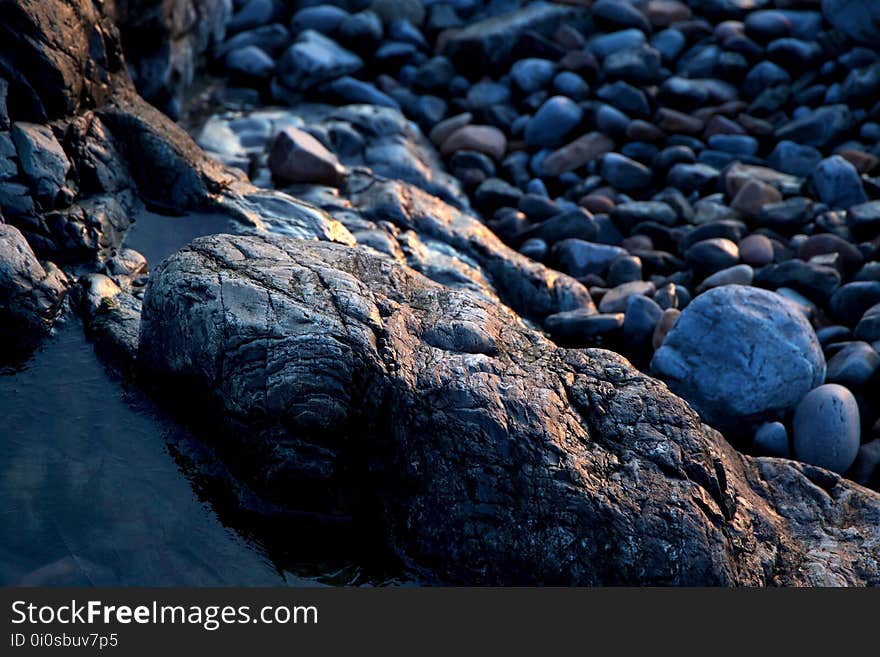 Rock, Water, Geological Phenomenon, Bedrock