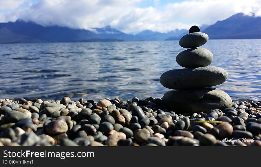 Sea, Rock, Shore, Pebble