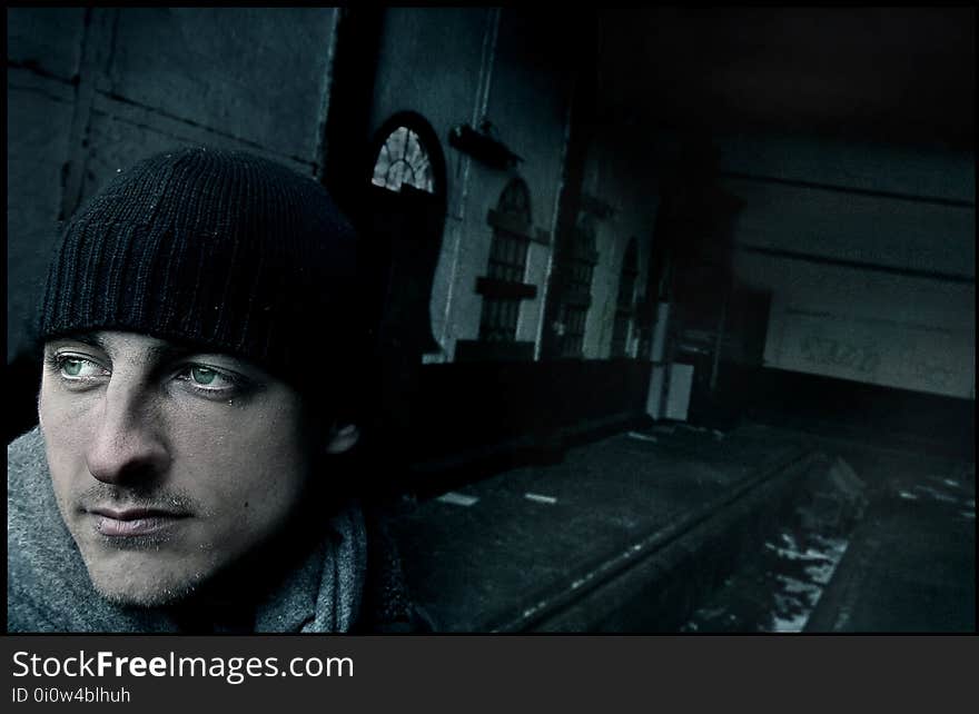 Abandoned, Beanie, Eerie, Facial