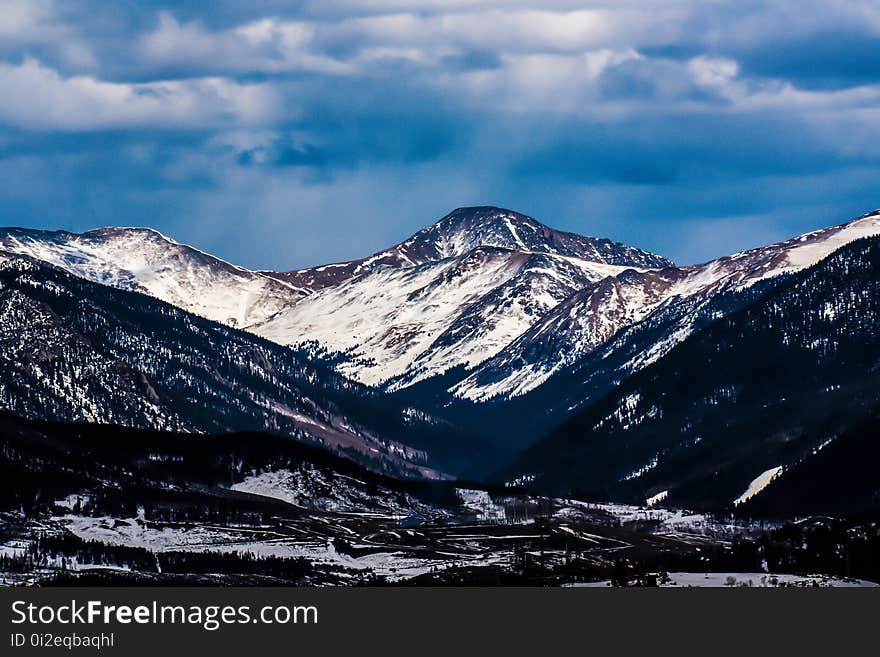 Sky, Mountainous Landforms, Mountain, Snow