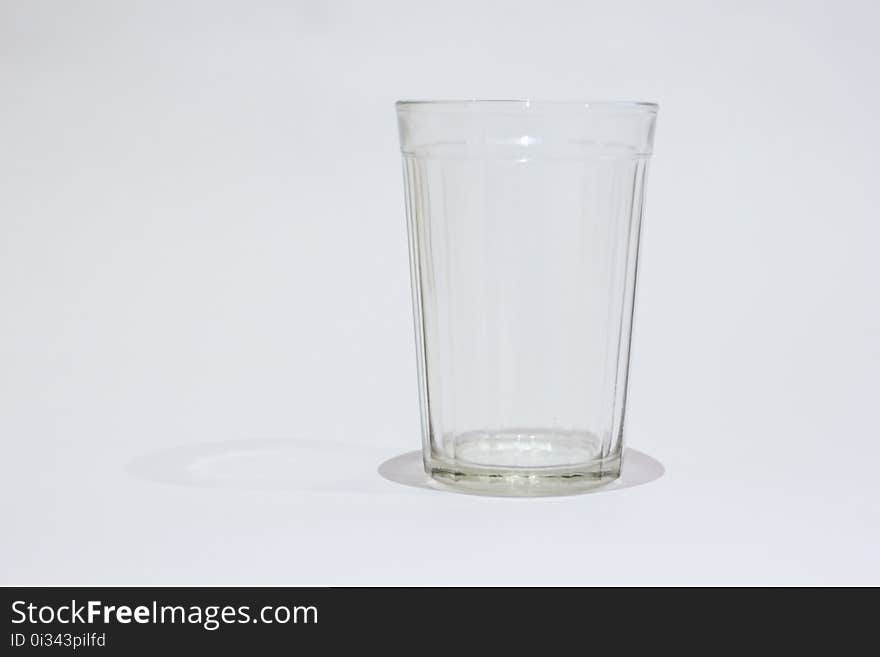 Faceted Glass On A White Background