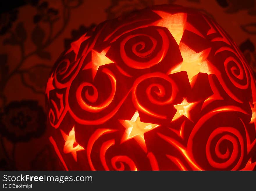 Stars and spirals pumpkin