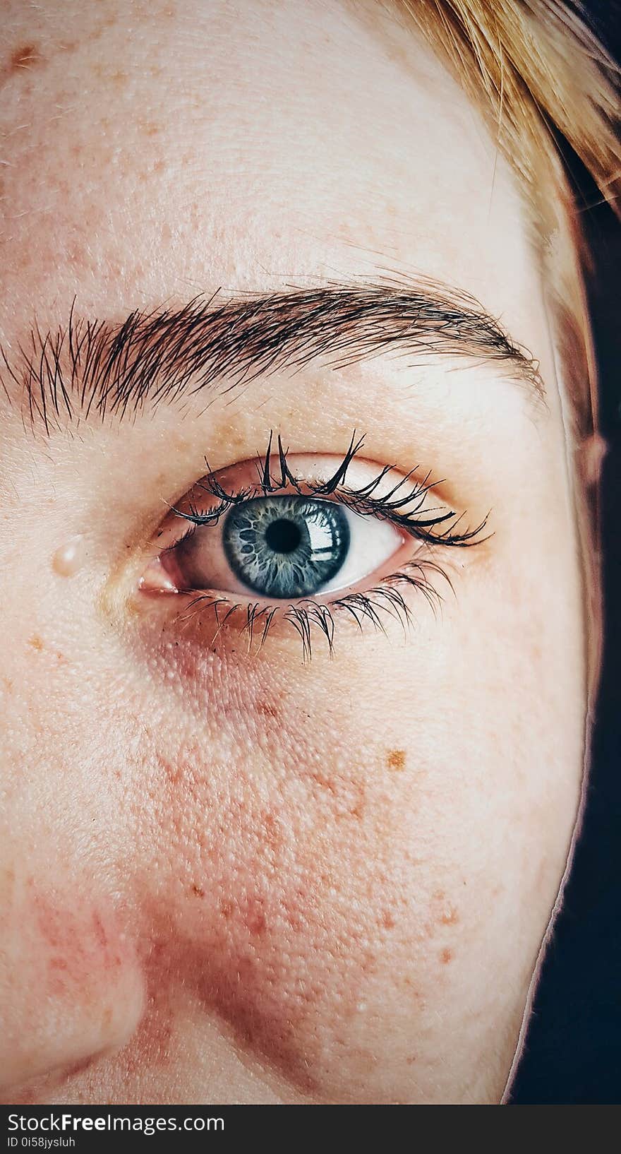 Beautiful, Blue, Eyes, Close-up