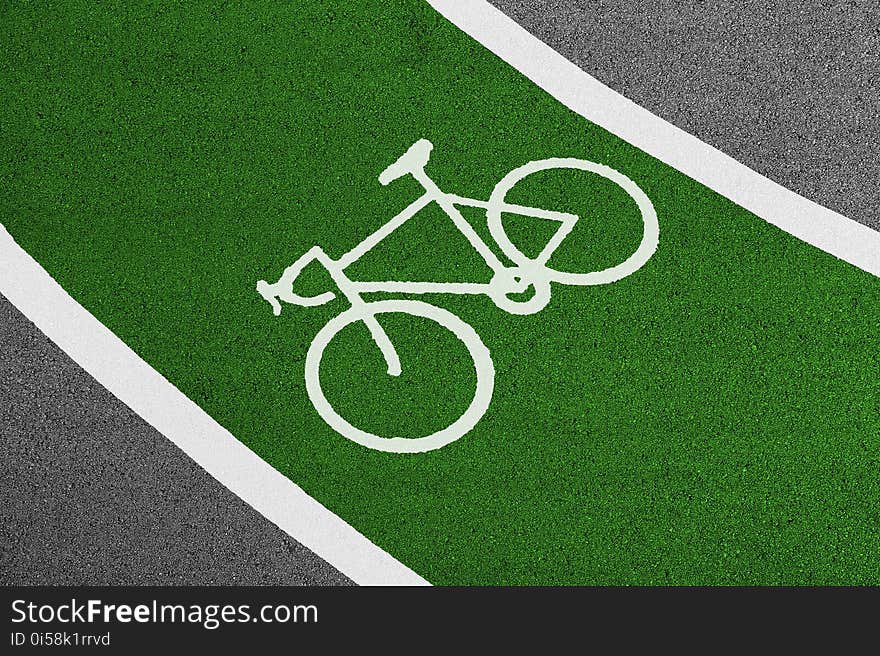 Asphalt, Bicycle, Empty, Field,