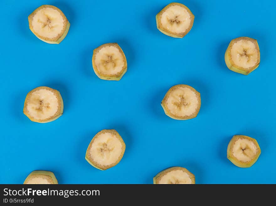 Background, Banana, Blue, Close-up