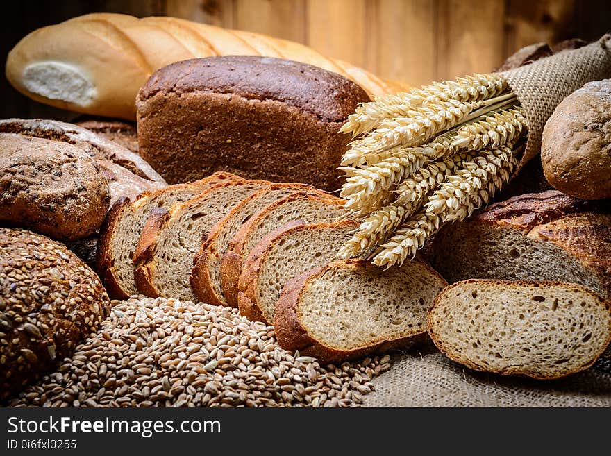 Bread, Rye Bread, Graham Bread, Whole Grain