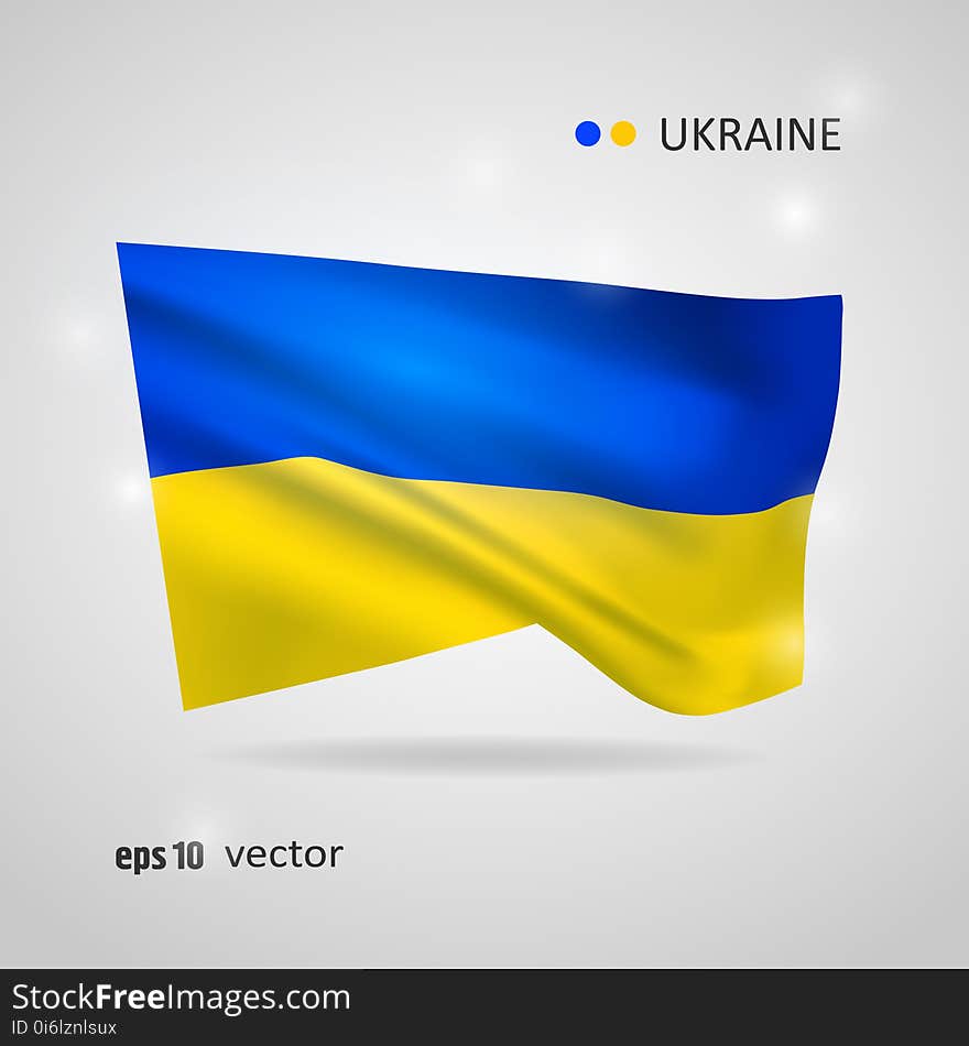 Vector flag of Ukraine