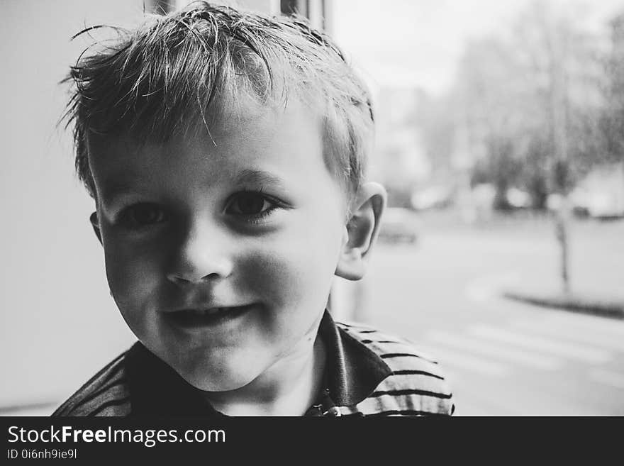 Adorable, Baby, Black-and-white, Boy