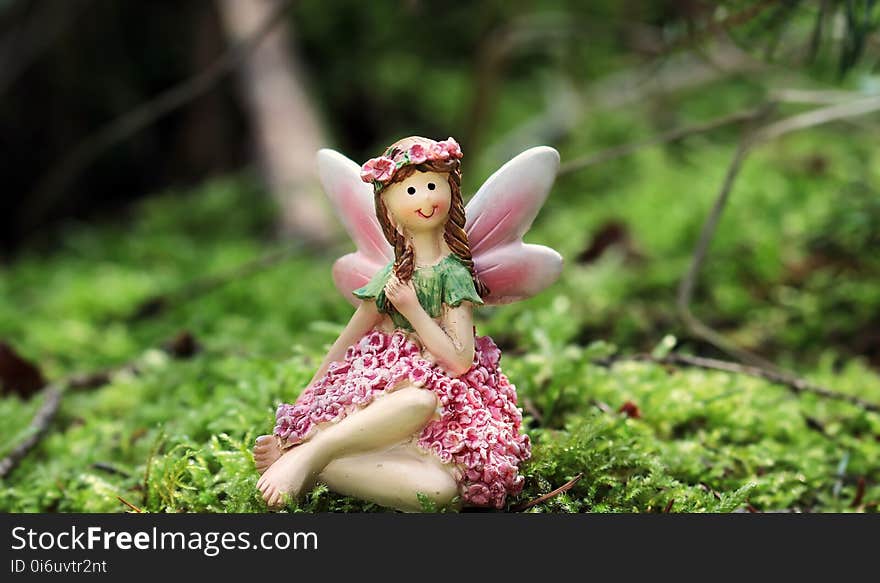 Grass, Fairy, Figurine