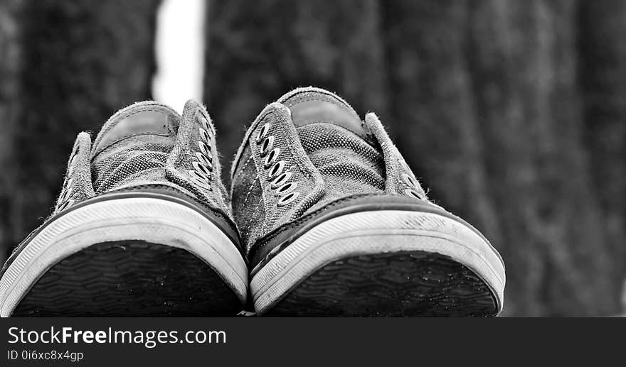 Footwear, White, Black, Photograph