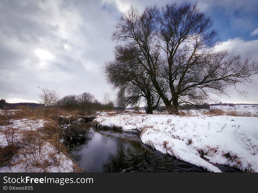 Snow, Winter, Sky, Water