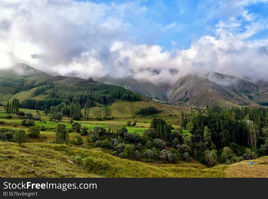 Highland, Sky, Mountainous Landforms, Cloud