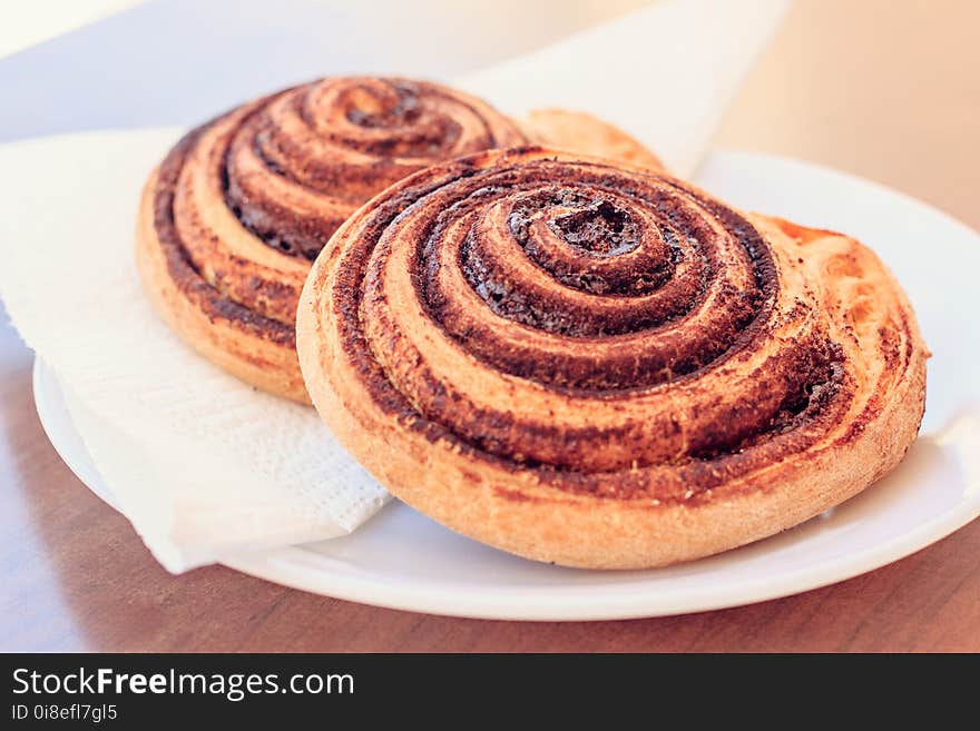 Cinnamon Roll, Baked Goods, Danish Pastry, Food