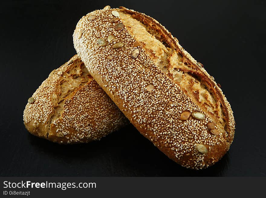 Bread, Baked Goods, Rye Bread, Whole Grain