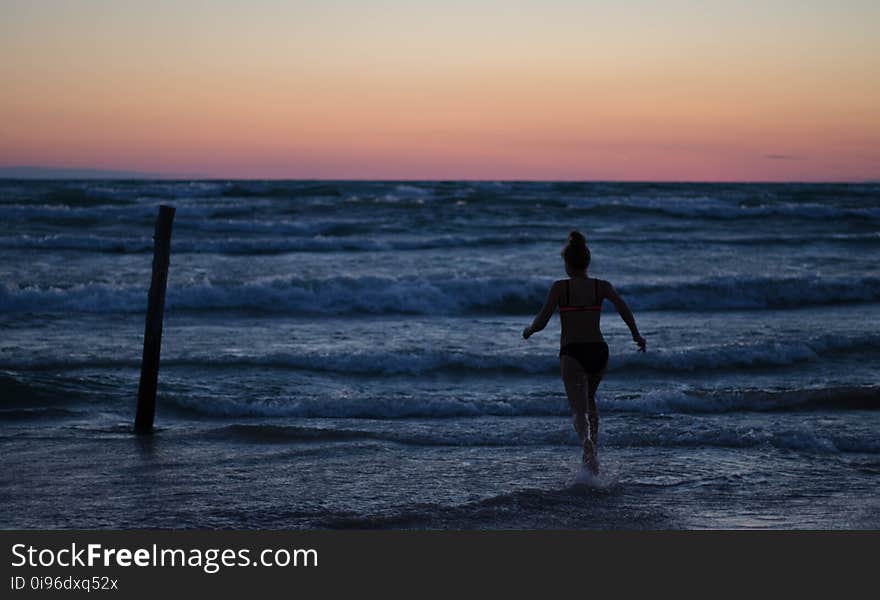 Beach, Clouds, Dawn, Evening,