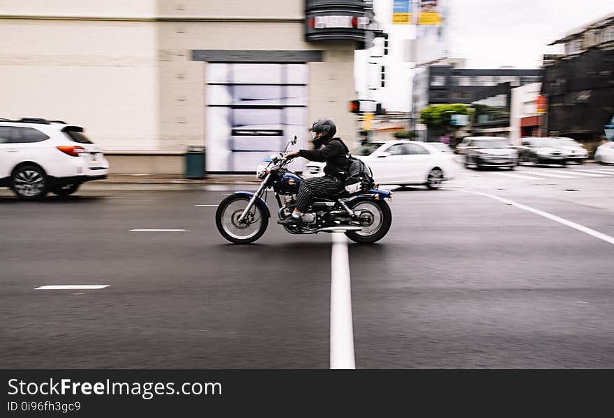 Bike, Biker, Blur, California,